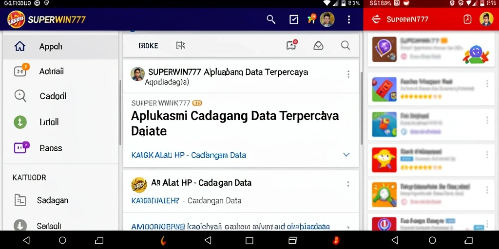 Tampilan antarmuka SUPERWIN777 untuk pencadangan data yang aman dan efisien.